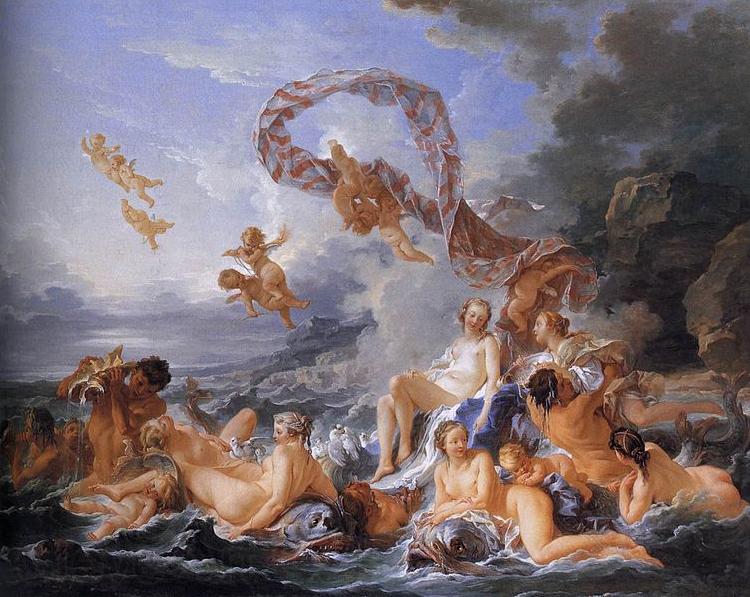 Francois Boucher The Triumph of Venus Norge oil painting art